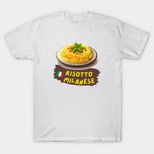 Risotto Milanese| Italian cuisine | Traditional Food T-Shirt